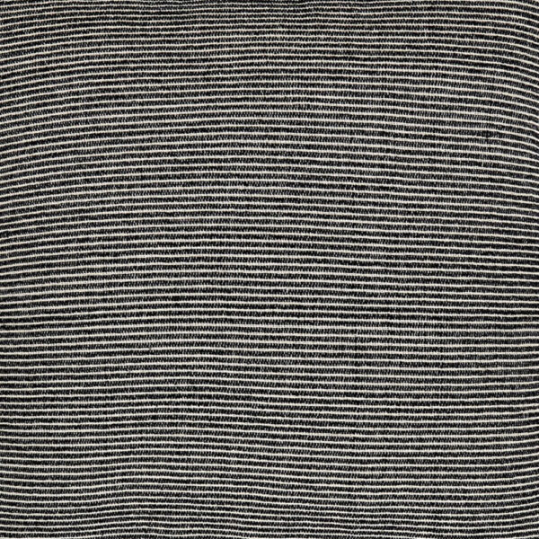 Throw Pillow Set of 4, 20 Inch, Cotton, Black White Stripes, Straight Edge