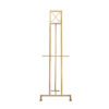 57 Inch Easel Stand, Gold Iron Frame, Free Standing for an Artists Touch