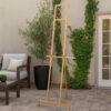 57 Inch Easel Stand, Gold Iron Frame, Free Standing for an Artists Touch