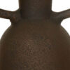 Adea Flower Vase, Antiqued Amphora Shape, Thin Neck Style, Brown Terracotta