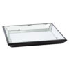 Inez 20 Inch Decorative Glass Tray, Silver Mirrored, Wall Hanger, Medium