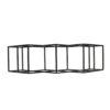 Wine Rack with Diamond Slots, 24 Inch Compact Design, Matte Black