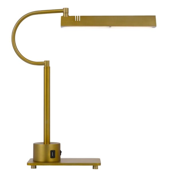 Hoso 18 Inch Desk Lamp, 2 USB Ports, AdjusDesk Bronze Metal Frame