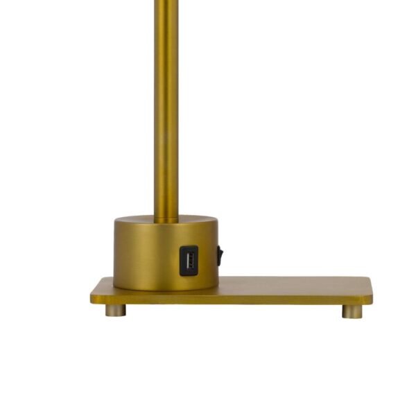 Hoso 18 Inch Desk Lamp, 2 USB Ports, AdjusDesk Bronze Metal Frame