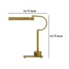 Hoso 18 Inch Desk Lamp, 2 USB Ports, AdjusDesk Bronze Metal Frame
