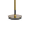 Siu 30 Inch Table Lamp, Gold Metal Thin Pole w Finial, Black Shade