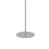 Plue 63 Inch Floor Lamp, Chrome Pole Round Base, Off White Drum Shade