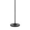Tomi 63 Inch Floor Lamp, Double Swing Arm, Bronze Metal, White Shade