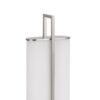 Mora Table Lamp Acrylic Shade, 2 USB, LED Lights, Chrome Steel 23 Inch