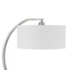 Fory Table Lamp, 2 Outlets, 1 USB Port, Curved Chrome Steel 26 Inch