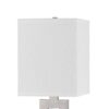 Arny Table Lamp, 1 Outlet, 2 USB, Slim Cutout Steel Base, 24 Inch