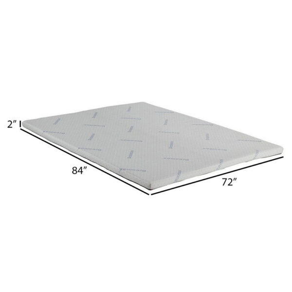 Elf 2 Inch Quilted California King Mattress Topper for Bed, Memory Foam