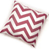 Zoe Contemporary Pillow, Red Chevron, Set of 2