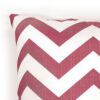 Zoe Contemporary Pillow, Red Chevron, Set of 2