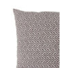 Contemporary Style Small Diagonal Patterned Set of 2 Throw Pillows, Brown