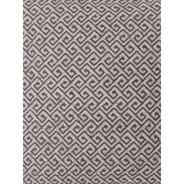 Contemporary Style Small Diagonal Patterned Set of 2 Throw Pillows, Brown