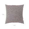 Contemporary Style Small Diagonal Patterned Set of 2 Throw Pillows, Brown