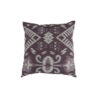 Contemporary Style Set of 2 Throw Pillows, Purple, White