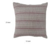 Contemporary Style Simple Traditionally Designed Set of 2 Throw Pillows, Red