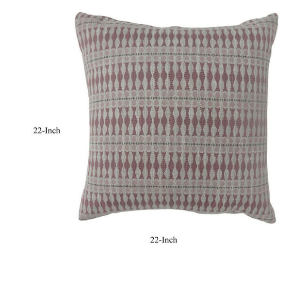 Contemporary Style Simple Traditionally Designed Set of 2 Throw Pillows, Red