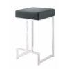 Metal Counter Height Stool, Black