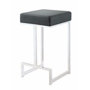 Metal Counter Height Stool, Black