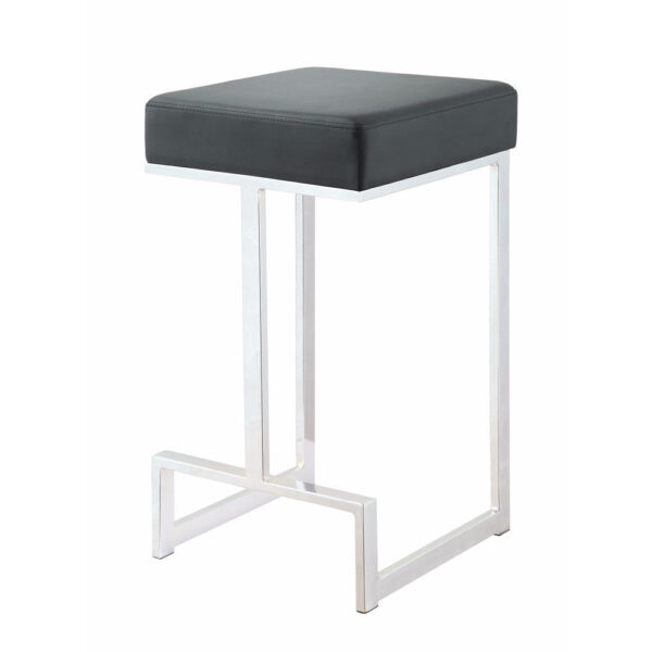 Metal Counter Height Stool, Black