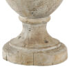 18 Inch Modern Accent Decor, Turned Finial Design, Whitewashed Finish