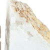 5 Inch Natural White Stone Bookends, Artisanal Textured Geode Rock