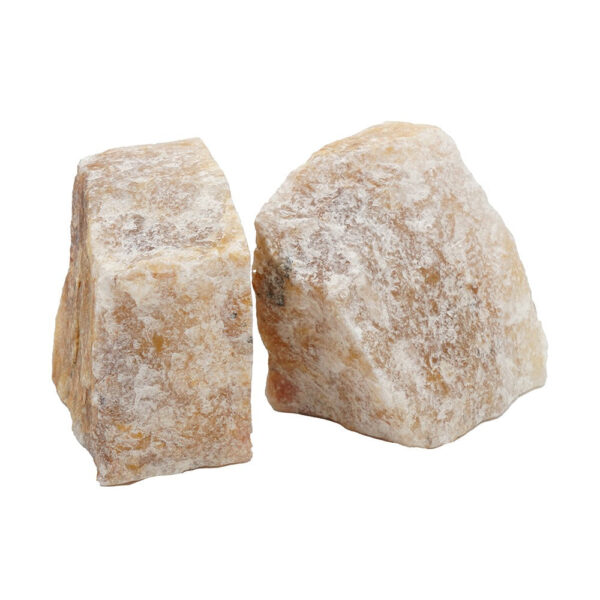 4 Inch Quartz Geode Bookend, Naturally Textured Shape, Brown and Beige