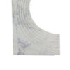 Keveny Tabletop Decor, C Arch Sculpture Texture White Marble, 13 Inch