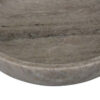 Decorative Bowl, Gray Marble, Natural Veining Patterns, 10 Inch Round