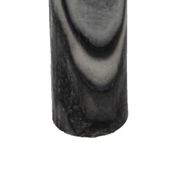 Danny Tall Accent Vase, Natural Stone Pattern Gray Marble 14 Inch