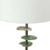 Parks 30 Inch Table Lamp With Agate Slices and Linen Drum Shade, White