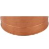 Hammered Pattern Galvanized Farmhouse Style Tub, Copper