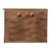 Envelope Shaped Wall Mount Metal Mail Box, Copper