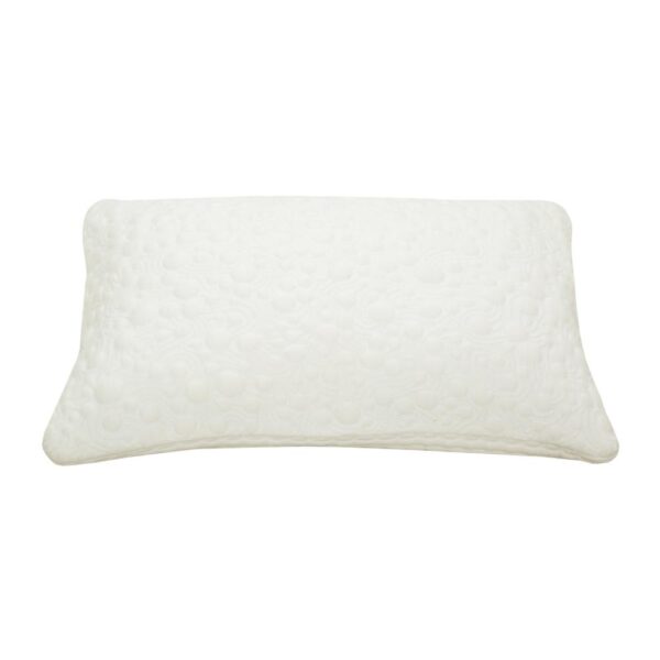Tic Standard Pillow, Supportive Shredded Memory Foam, Polyester Cover