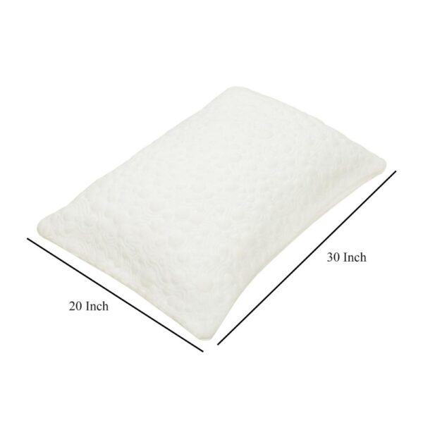 Tic Standard Pillow, Supportive Shredded Memory Foam, Polyester Cover