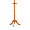 Traditional Wooden Coat Rack With Spining Top, Brown