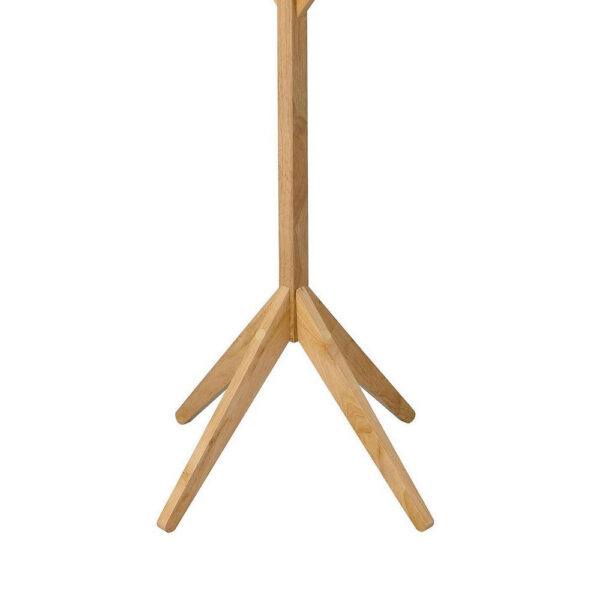 Margo Coat Rack, 8 Hooks, Tree Inspired Design, Oak Brown Solid wood