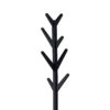 Margo Coat Rack, 8 Hooks and Tree Inspired Design, Black Solid wood