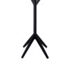 Margo Coat Rack, 8 Hooks and Tree Inspired Design, Black Solid wood