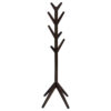 Margo Coat Rack, 8 Hooks and Tree Inspired Design, Brown Solid wood