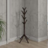 Margo Coat Rack, 8 Hooks and Tree Inspired Design, Brown Solid wood