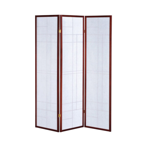 Classic 3 Panel Wooden Folding Screen, Brown
