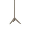 Free Standing Wooden Coat Rack with Six Hooks and Tripod Base, Gray