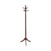 Traditional Style Coat Rack, Merlot Brown