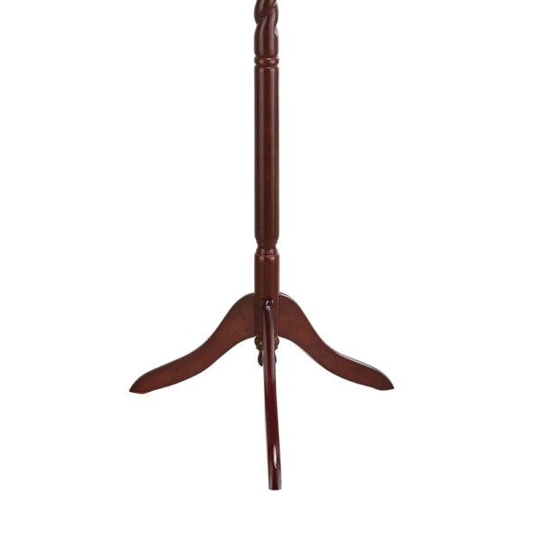 Traditional Style Coat Rack, Merlot Brown