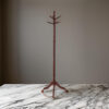 Traditional Style Coat Rack, Merlot Brown