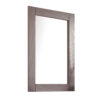Stav Dresser Mirror with Rectangular Frame, Gray Brazilian Pine Wood